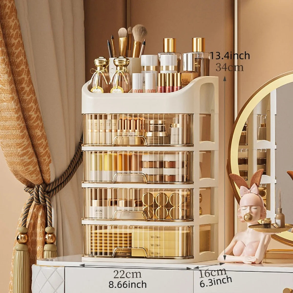 Multi-Layer Acrylic Makeup Organizer