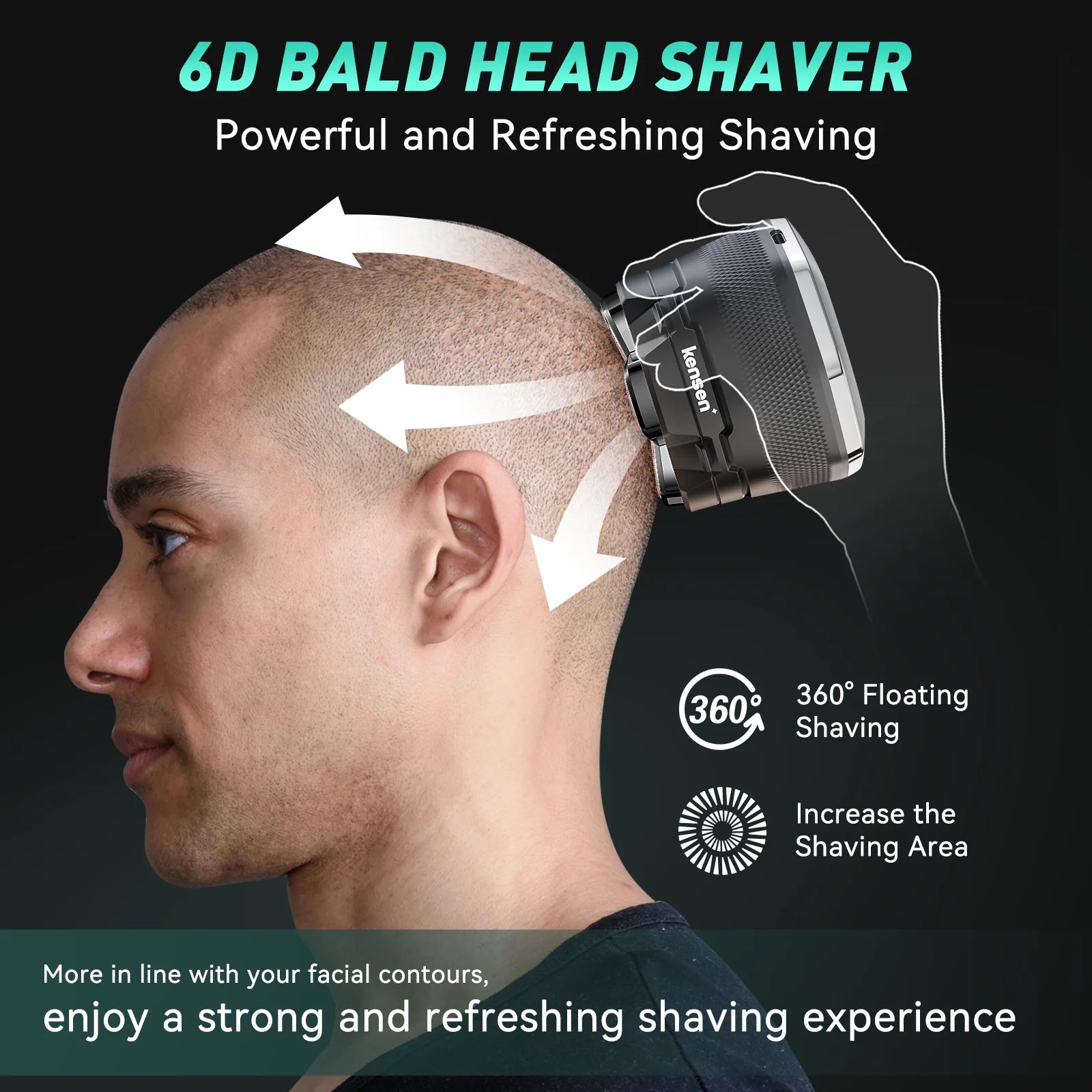 6D Electric Head Shaver