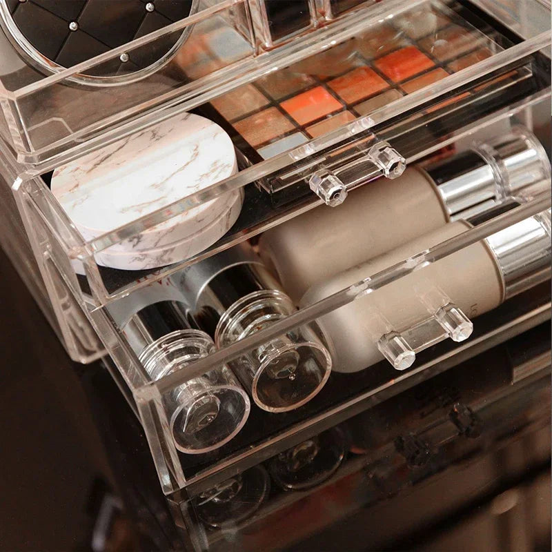 4-Drawer Acrylic Makeup Organizer