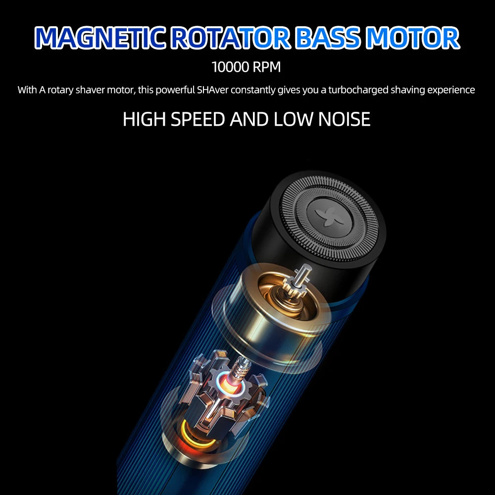 Mini Electric Shaver – USB Rechargeable Portable Razor for Men