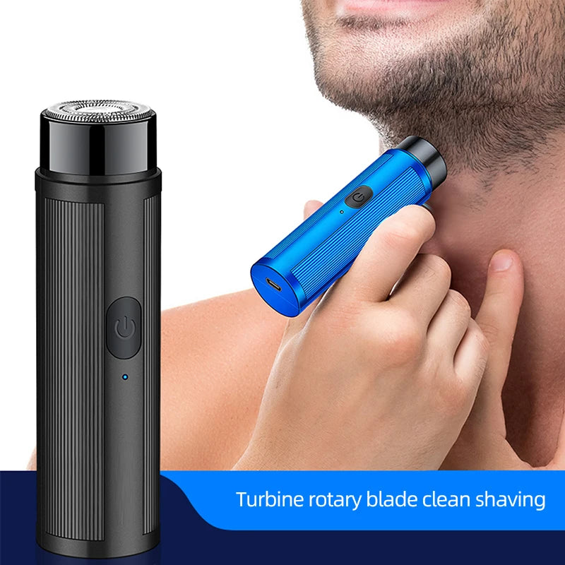 Mini Electric Shaver – USB Rechargeable Portable Razor for Men