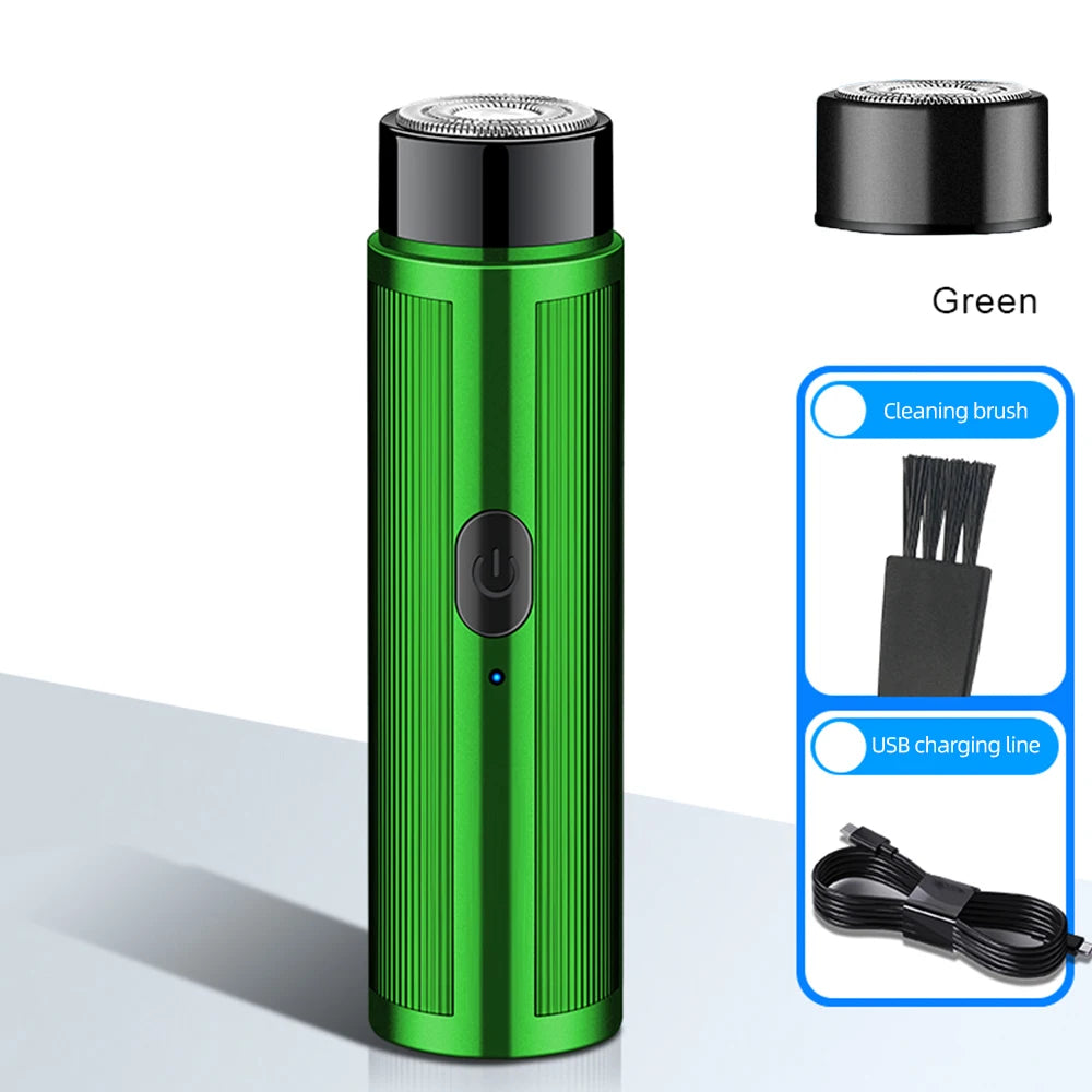 Mini Electric Shaver – USB Rechargeable Portable Razor for Men