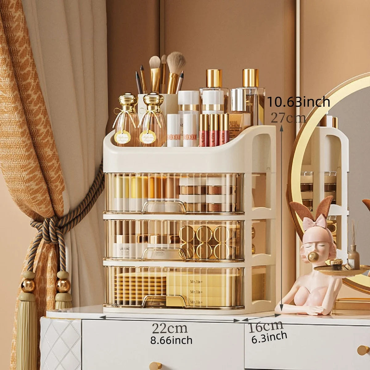Multi-Layer Acrylic Makeup Organizer